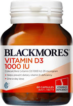 Blackmores Vitamina D3 1000 IU, 60 Cápsulas