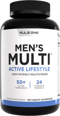 Rule 1 Proteins Men's Daily Multi, 180 Comprimidos, 60 Días