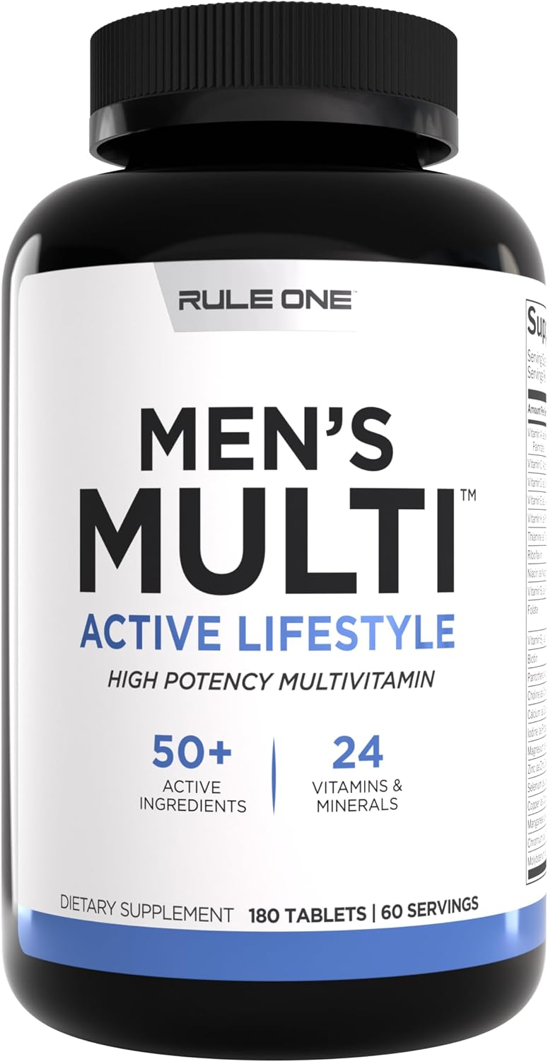 Rule 1 Proteins Men's Daily Multi, 180 Comprimidos, 60 Días
