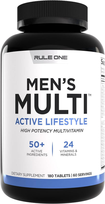 Rule 1 Proteins Men's Daily Multi, 180 Comprimidos, 60 Días – Image 1