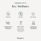 Shaklee - Chewable Vita-C 250mg - Apoyo Celular y Refuerzo Inmunitario - Comprimidos Masticables Sabor Limón - 60 Comprimidos