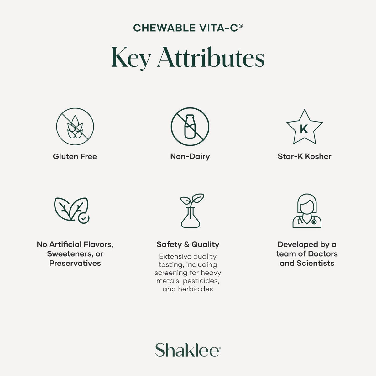 Shaklee - Chewable Vita-C 250mg - Apoyo – Absorción de hierro: Favorece la absorción del hierro de los alimentos, – Image 5