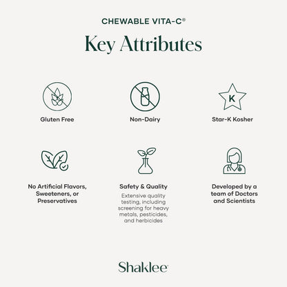 Shaklee - Chewable Vita-C 250mg - Apoyo – Absorción de hierro: Favorece la absorción del hierro de los alimentos, – Image 5