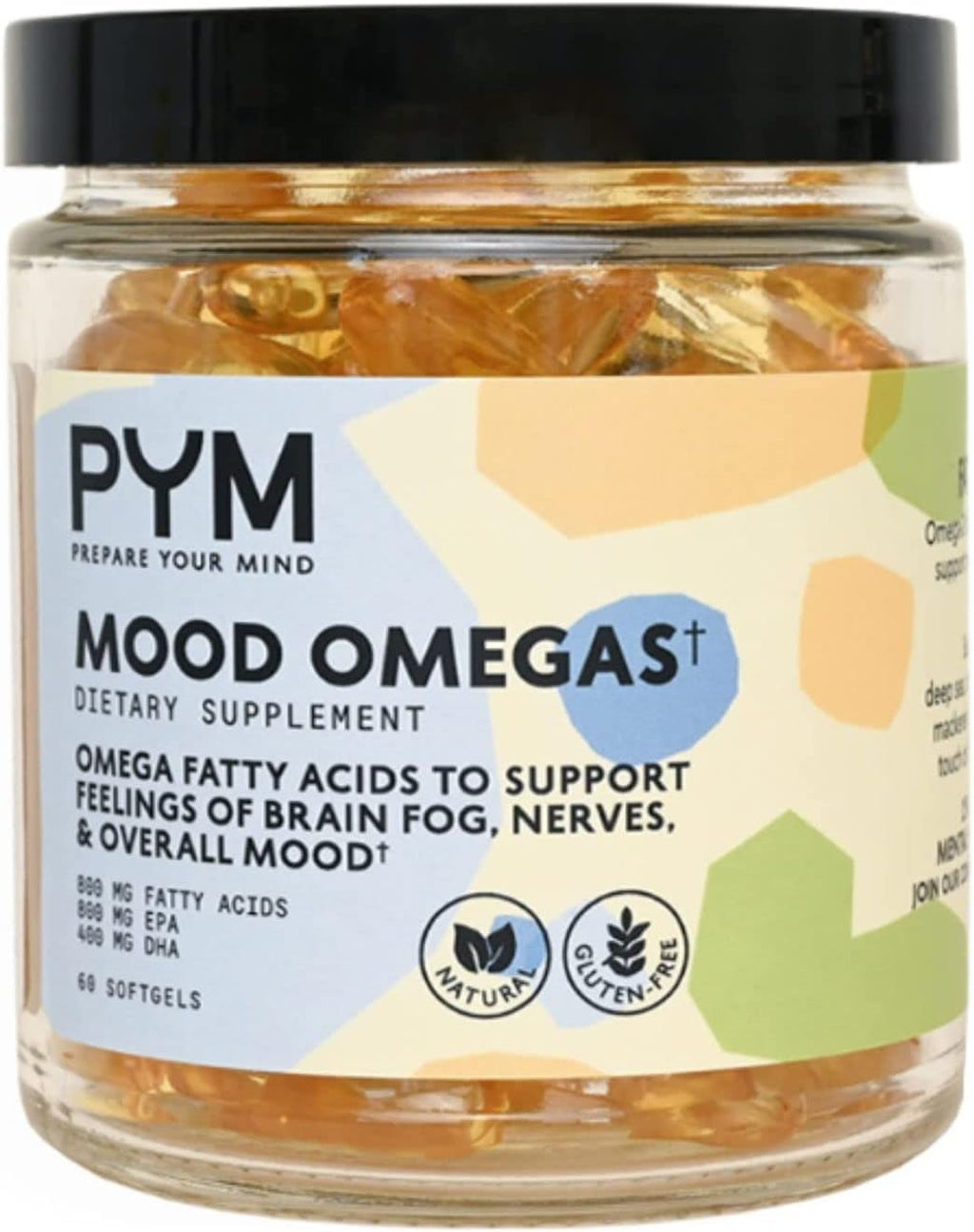 PYM Vitamin B Complex Mood Support Supplement (30 cápsulas) | Complejo B Metilado para el Estado de Ánimo y la Energía