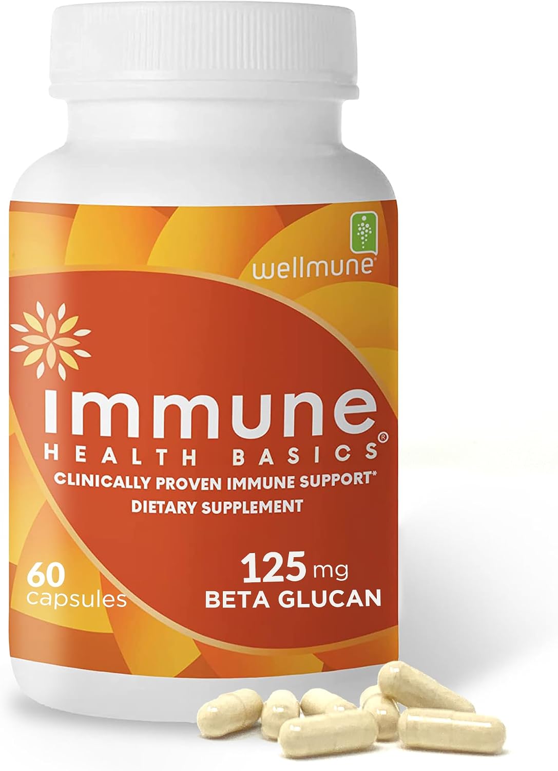 Immune Health Basics Ultra Strength Immunity - Beta Glucano 125 mg - 60 Cápsulas