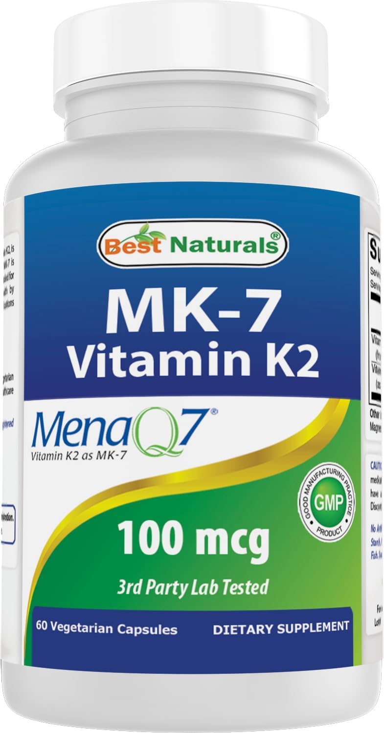 Best Naturals MK-7 100 mcg, 60 Cápsulas Vegetarianas