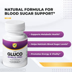 GlucoShield Pro – Vitaminas B1, B2, B6, Magnesio, Zinc y Calcio – 30 Cápsulas, Suministro para 3 Meses