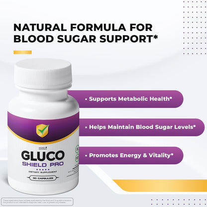 GlucoShield Pro – Vitaminas B1, B2, B6, Magnesio, Zinc y Calcio – 30 Cápsulas – Image 2