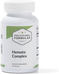 Professional Formulas Hemato Complex – Comprehensive Blood Support with Liver and Spleen Glands, Iron, B Vitamins, Folate and Astragalus – 60 Capsules