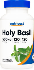 Nutricost Albahaca Santa (Holy Basil) Cápsulas 500mg - 120 Cápsulas Vegetarianas - Sin Gluten, No GMO