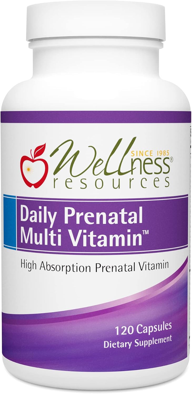 Wellness Resources Multivitamínico Prenatal Diario - 120 Cápsulas