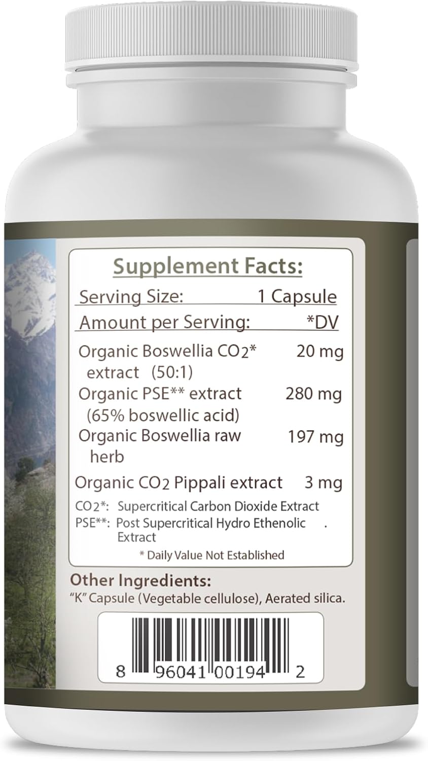 Boswellia Serrata CO2 Extract 500 mg - 240 Cápsulas Veganas (2 Pack)