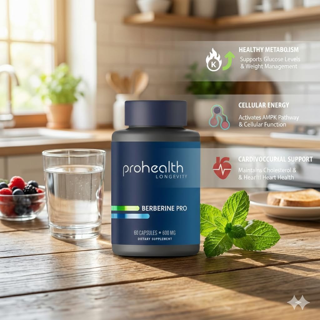 ProHealth Berberine Pro – 1200 mg por dosis, 60 cápsulas