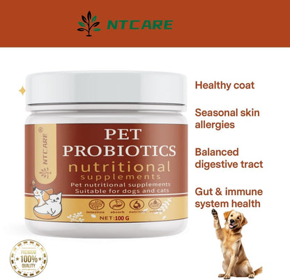 NTCARE Probióticos en Polvo para Perros y – Bienestar general: Una microbiota equilibrada puede ayudar a reducir – Image 3