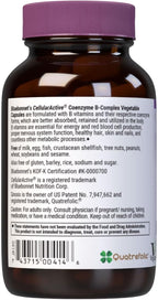 Bluebonnet Nutrition Cellular Active Coenzyme B-Complex – 50 Cápsulas Vegetales