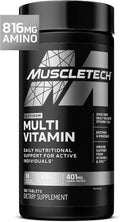 MuscleTech Platinum Multivitamin para Hombres y Mujeres - Complejo Multivitamínico con 18 Vitaminas y Minerales - 180 Comprimidos