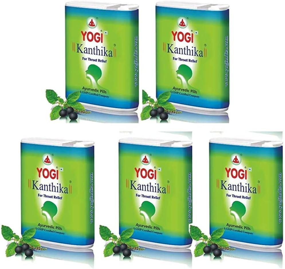 Yogi Kanthika Ayurvedic (Pack de 5, 140 comprimidos cada uno)