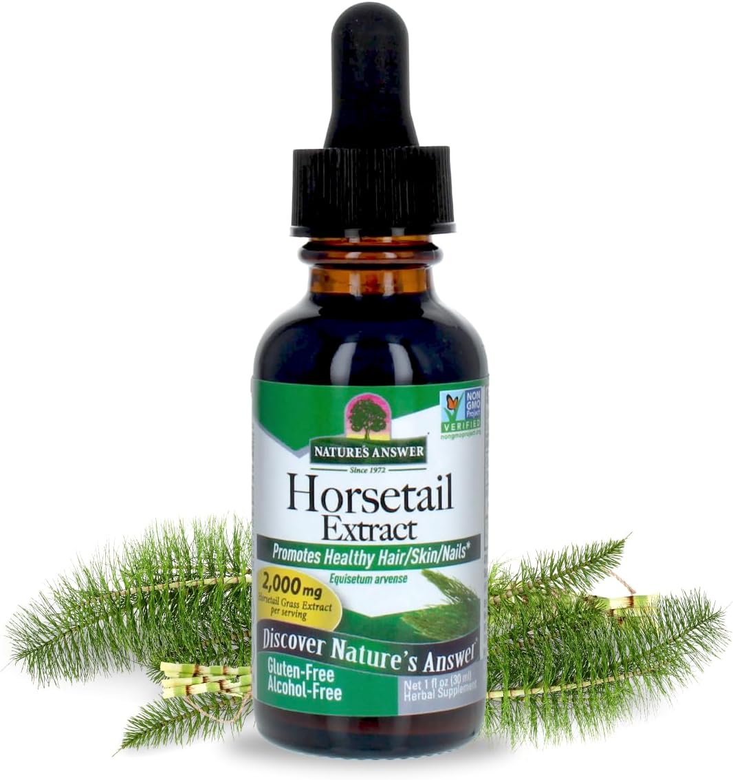 Extracto de Cola de Caballo sin Alcohol de Nature's Answer, 1 oz (29.6 ml)