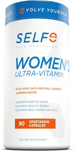 Selfevolve Women's Ultra-Vitamin Multivitamínico para Mujeres - Mezcla de Nutrientes Esenciales con Saúco, Vitamina C, Zinc y Vitamina D - 90 Cápsulas Vegetarianas
