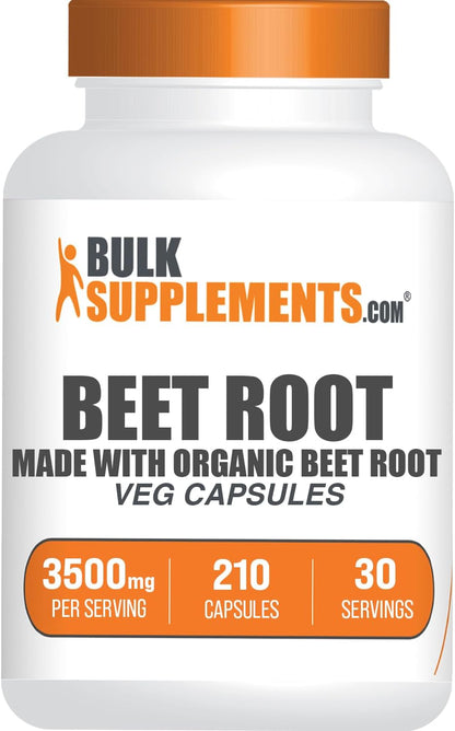 Cápsulas de Raíz de Remolacha - BulkSupplements.com – Image 1