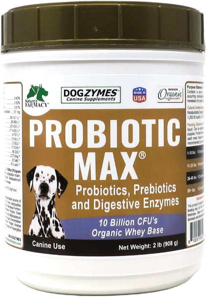 Dogzymes Probiotic Max - Probióticos y Enzimas Digestivas para Perros (900 g) – Image 1
