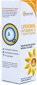 Vitamina C Liposomal + Adaptógenos de SunLipid, 150 ml