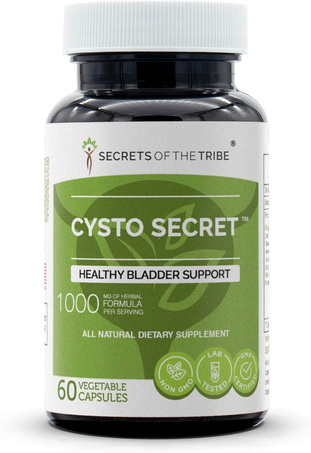 Secrets of the Tribe Cysto Secret - Suplemento Herbal para el Soporte de la Vejiga (60 Cápsulas)