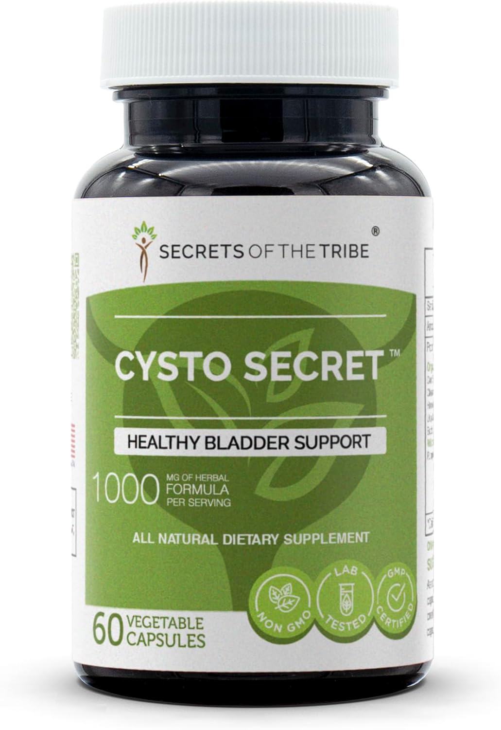 Secrets of the Tribe Cysto Secret - Suplemento Herbal para el Soporte de la Vejiga (60 Cápsulas)