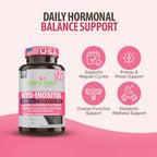 Kaibro Nutra Myo-Inositol con D-Chiro Inositol 40:1, 2050mg, Cápsulas Veganas, 120 Unidades