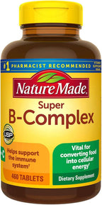 Nature Made Super B-Complex con Vitamina C y Ácido Fólico, 60 comprimidos