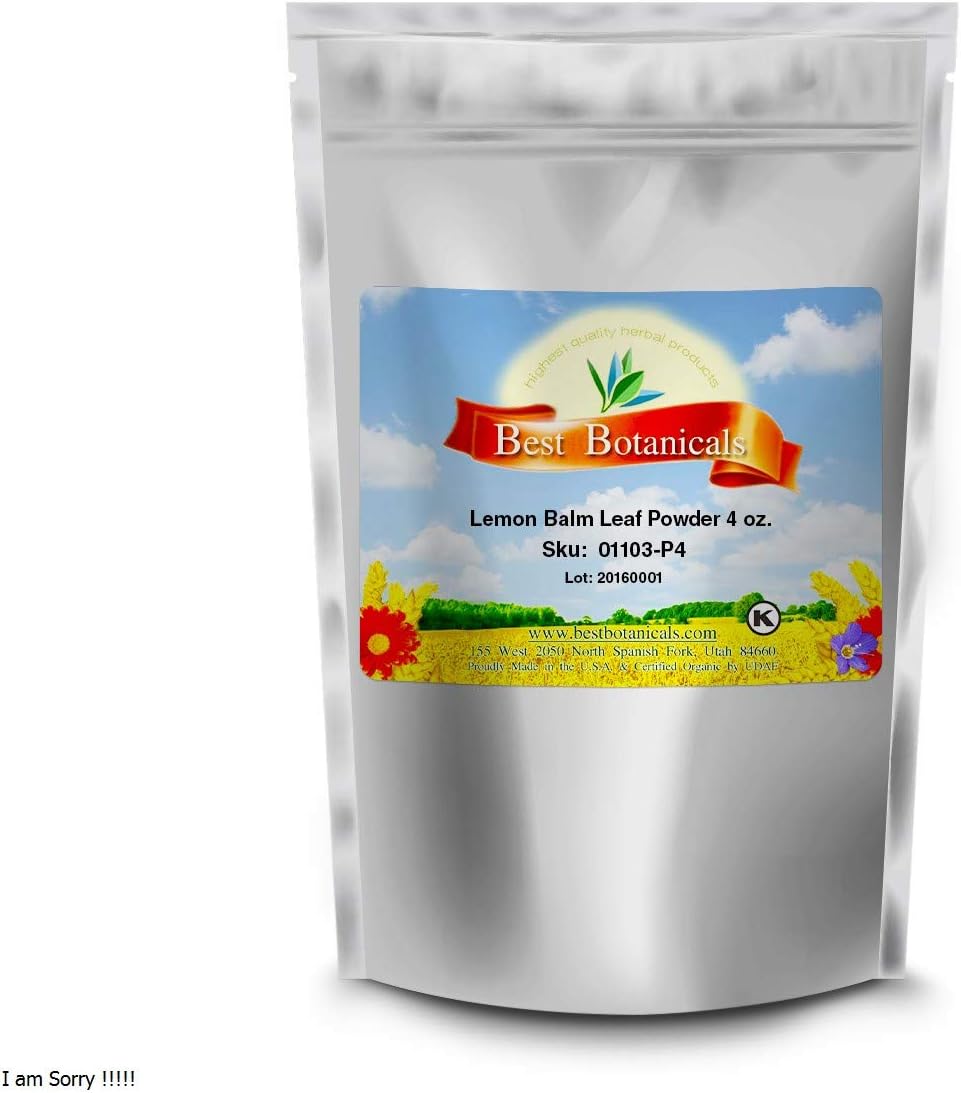 Bálsamo de Limón en Polvo (Melisa en Polvo) - Best Botanicals, 4 oz
