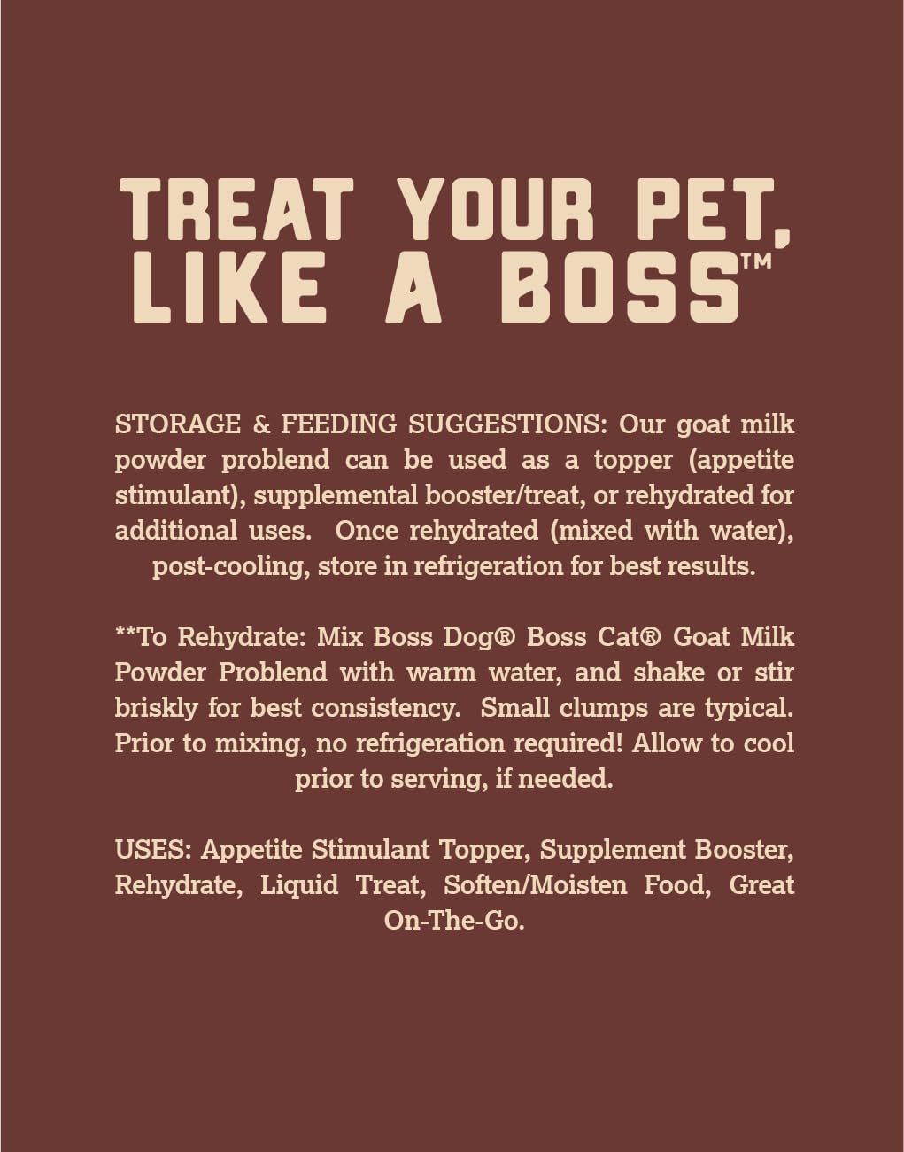 Boss Dog Leche de Cabra en Polvo Problend, 340 g