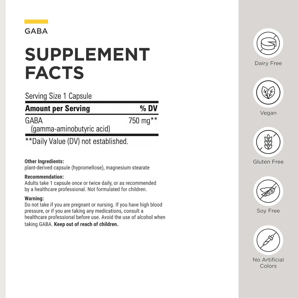 Integrative Therapeutics GABA - 60 Cápsulas - Suplemento para el Equilibrio Neuroquímico