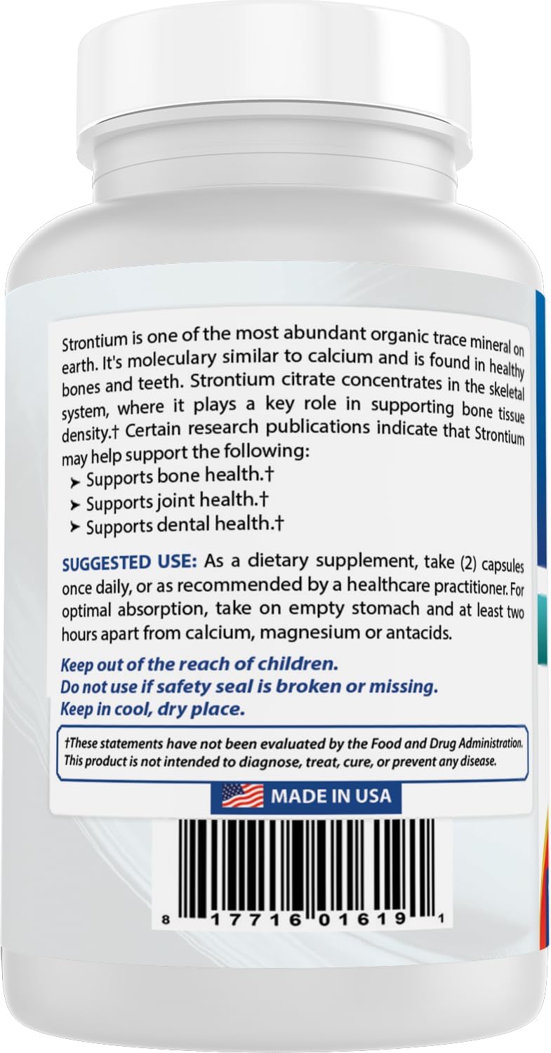 Best Naturals Strontium Bone Building Formula 680mg/serving 90 Cápsulas