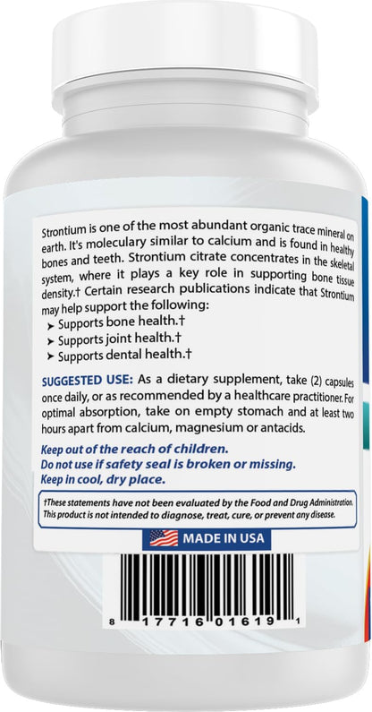 Best Naturals Strontium Bone Building Formula 680mg/serving 90 Cápsulas – Image 7