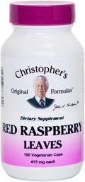 Christopher's Original Formulas - Red Raspberry Leaves - 450 mg - 100 Veggie Caps