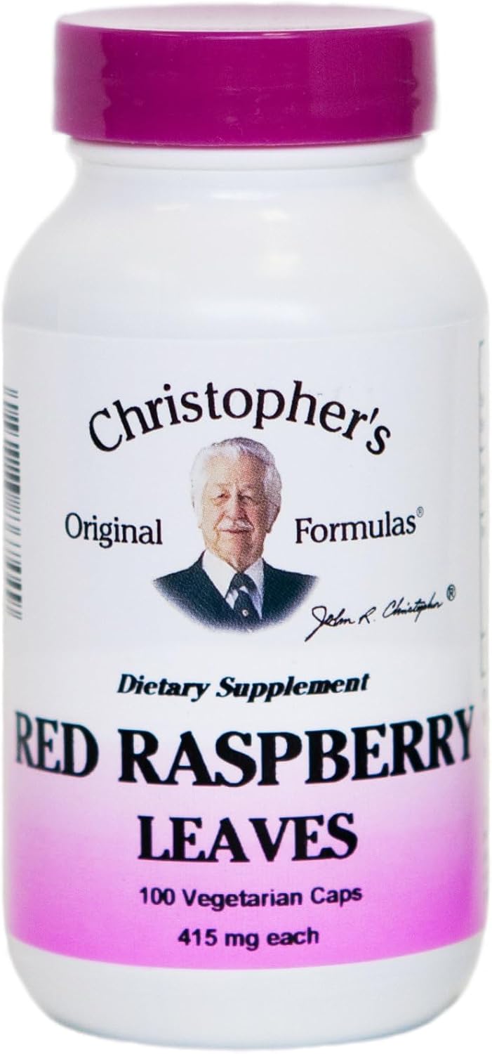 Christopher's Original Formulas - Red Raspberry Leaves - 450 mg - 100 Veggie Caps