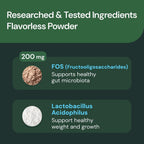 VetriScience Veterinary Strength Gut Health Powder - Probiótico para Mascotas - 60 Dosis