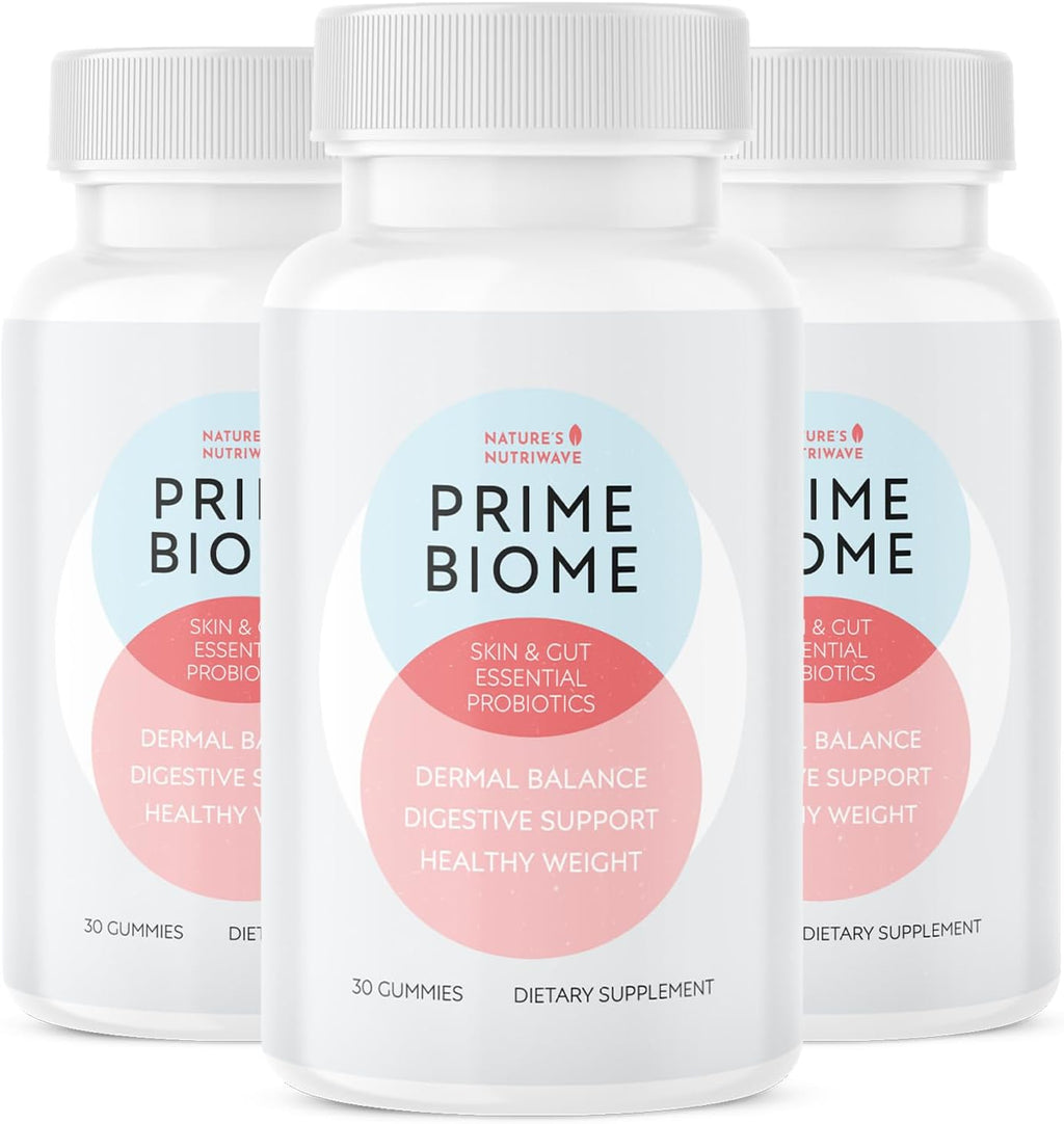 PrimeBiome Gummies – Inulina, Melena de León y Jengibre – 30 Gomitas