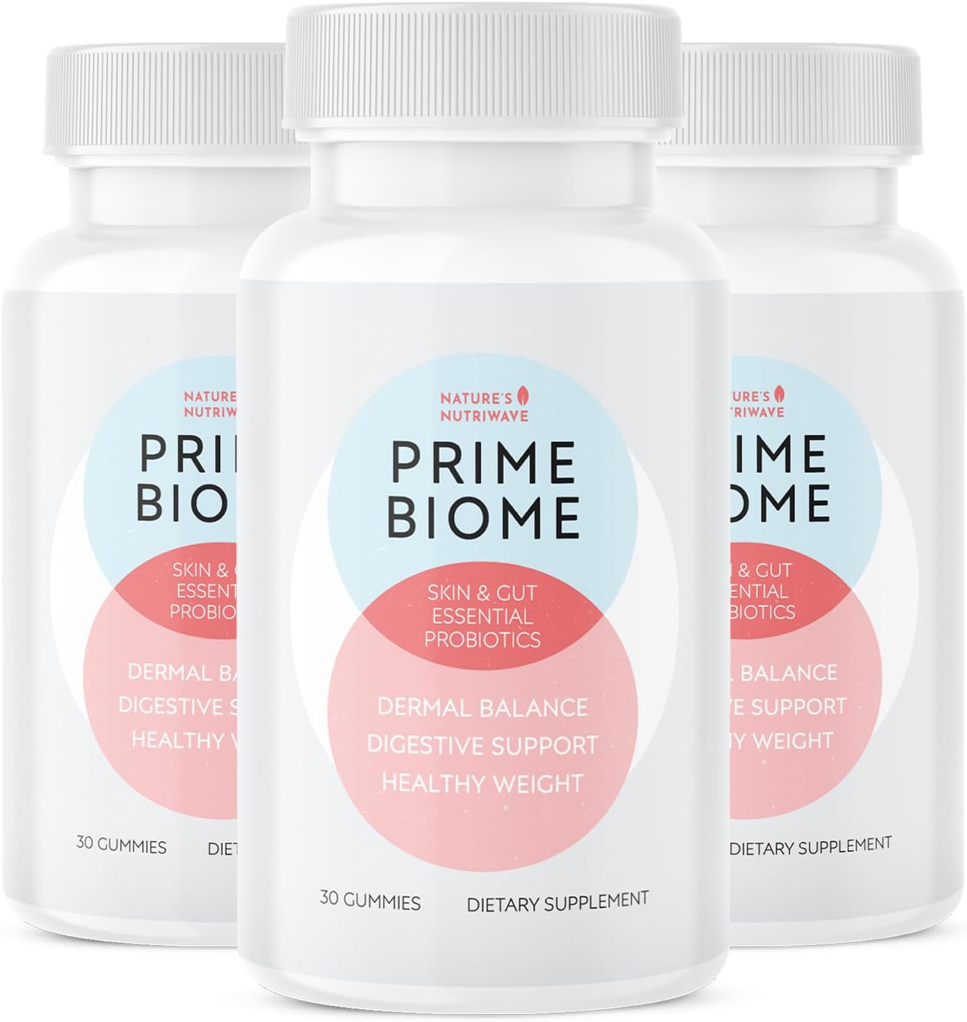 PrimeBiome Gummies – Inulina, Melena de León y Jengibre – 30 Gomitas