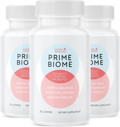 PrimeBiome Gummies – Inulina, Melena de León – Inulina : Fibra prebiótica natural derivada de plantas, que – Image 1