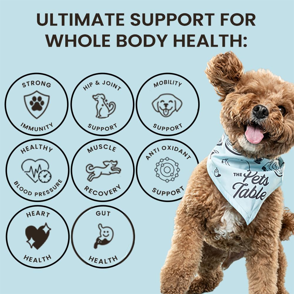 The Pets Table Multivitamínico 8 en 1 para Perros, Masticables Sabor Pollo, 50 Chews