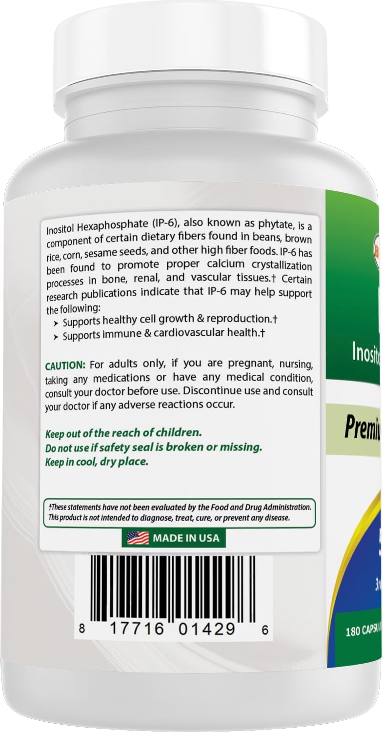 Best Naturals IP-6 510 mg 180 Cápsulas