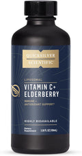 Quicksilver Scientific Liposomal Vitamin C + Elderberry 1000mg - Tónico antioxidante con saúco y tocotrienoles (100 ml)