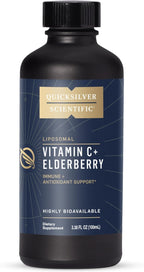Quicksilver Scientific Liposomal Vitamin C + Elderberry 1000mg - Tónico antioxidante con saúco y tocotrienoles (100 ml)