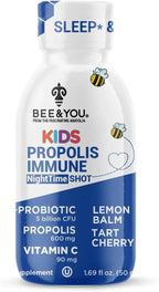 Bee and You Kids Propolis Immune Night Time Shot - 12 Viales de 50 ml