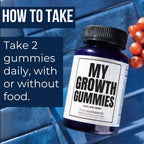 Evan Alexander Grooming My Growth Gummies | Gomitas para el crecimiento del cabello y la barba | 60 gomitas