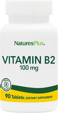 NaturesPlus Vitamina B2 (Riboflavina) 100 mg - 90 Comprimidos