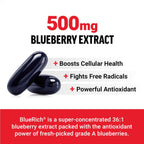 Force Factor Blueberry Concentrate - Suplemento Antioxidante con Arándano Azul, 90 Cápsulas Blandas