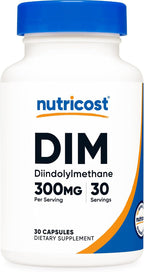 Nutricost DIM Diindolylmethane 300 mg, 30 Cápsulas